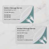Moderne Massage Visitekaartje (Voorkant / Achterkant)