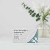 Moderne Massage Visitekaartje (Staand voorkant)