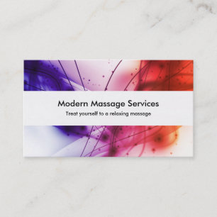 Moderne massage visitekaartje