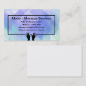 Moderne massagediensten visitekaartje (Voorkant / Achterkant)