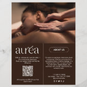 Moderne Massagespa Promotie Flyer (Achterkant)