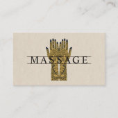 Moderne massagetherapeut Henna Hands Visitekaartje (Voorkant)