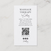 Moderne Massagetherapeut Mandala Visitekaartje (Achterkant)