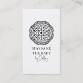 Moderne Massagetherapeut Mandala Visitekaartje (Voorkant)
