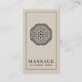 Moderne massagetherapeut visitekaartje (Voorkant)