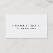 Moderne Massagetherapeut Visitekaartje (Voorkant)
