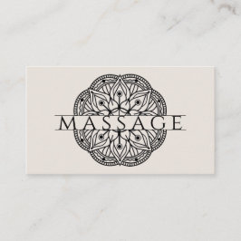Moderne Massagetherapeutus Lotuspositie Visitekaar Visitekaartje