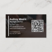 Moderne massagetherapie QR-code Visitekaartje (Voorkant)