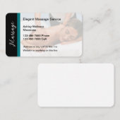 Moderne massagetherapist Editable Visitekaartjes (Voorkant / Achterkant)