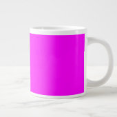 Moderne massief roze magenta specialiteit Mok (Rechts)