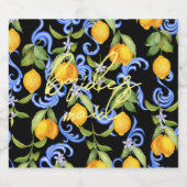 Moderne Matching Bruidsmeisjes Bachelorette Party  Sparkling Wijnetiket (Enkel label)