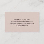 Moderne Mauve maanfasen Elegant Visitekaartje (Achterkant)