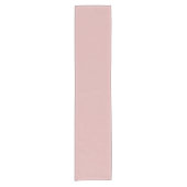 Moderne mauve roze effen kleur korte tafelloper (Voorkant)