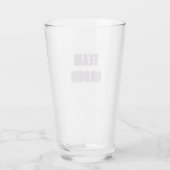 Moderne Mauve Team Bruidegom Afscheid Glas (Achterkant)