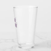 Moderne Mauve Team Bruidegom Afscheid Glas (Links)