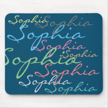 Moderne maximalistische aangepaste naam unieke typ