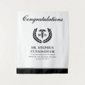 Moderne MD Doctor of Medicine Medische Afstudeerce Wandkleed (Voorkant)