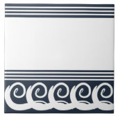 Moderne Meander keramische Tegel Tegeltje (Voorkant)