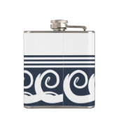 Moderne meander sleutelkolf heupfles (Achterkant)