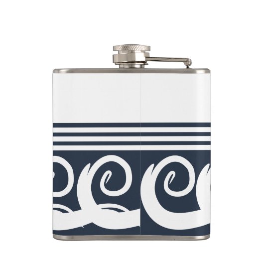 Moderne meander sleutelkolf heupfles (Achterkant)