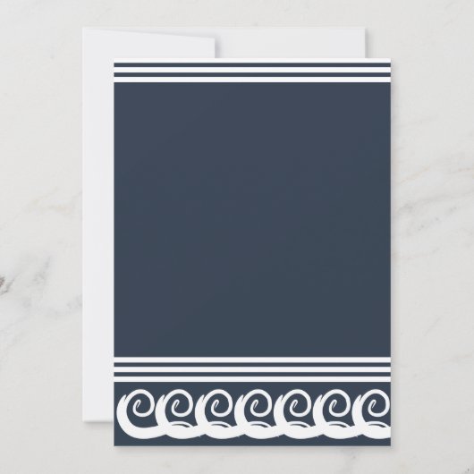 Moderne Meander uitnodiging (Achterkant)