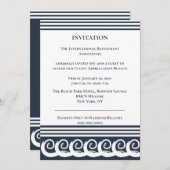 Moderne Meander uitnodiging (Voorkant / Achterkant)