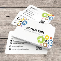 Moderne mechanische Logo QR-code