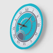 Moderne mechanische versnellingen op elke kleur grote klok (Hoek)