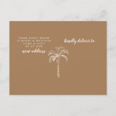 Moderne mededeling over boombewegingen aankondigingskaart (Achterkant)