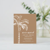 Moderne mededeling over boombewegingen aankondigingskaart (Staand voorkant)