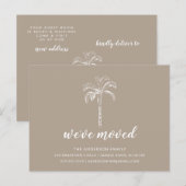 Moderne mededeling over boombewegingen aankondigingskaart (Voorkant / Achterkant)