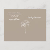 Moderne mededeling over boombewegingen aankondigingskaart (Achterkant)