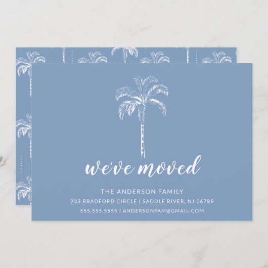 Moderne mededeling over boombewegingen kaart (Voorkant / Achterkant)