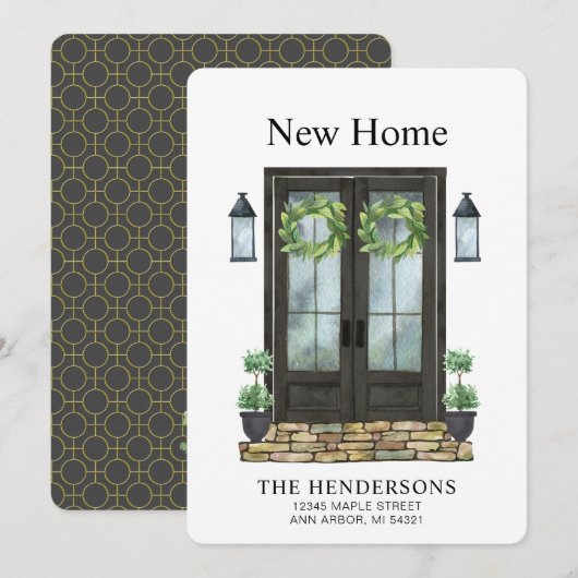 Moderne mededeling over nieuwe startpagina-Waterve Kaart (Voorkant / Achterkant)