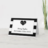 Moderne mededeling over zwart-wit Baby Aankondiging (Voorkant)