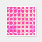 Moderne medicamenteuze cirkels, Fuchsia Pnk & Whit Servet (Voorkant)