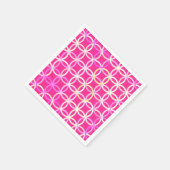 Moderne medicamenteuze cirkels, Fuchsia Pnk & Whit Servet (Hoek)