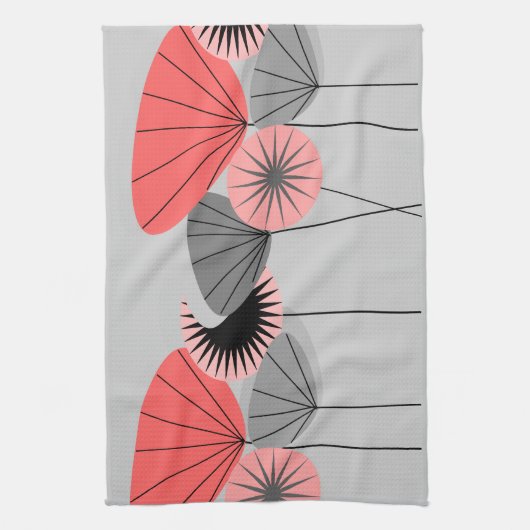 Moderne medio-centraaltjes Dandelion Clocks 2 Theedoek (Verticaal)