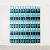 Moderne medio-Century mod retro diamanten Harlequi Wandkleed (Voorkant)