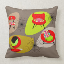 Moderne medio-eeuwse Retro Chairs Psttern