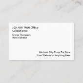 Moderne Medisch Begeleide Woonplaats Visitekaartje (Achterkant)