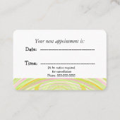 Moderne medische benoeming regenboogboog afsprakenkaartje (Voorkant)