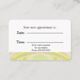 Moderne medische benoeming regenboogboog afsprakenkaartje