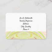 Moderne medische benoeming regenboogboog afsprakenkaartje (Achterkant)