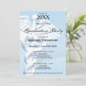 Moderne Medische Caduceus Afstuderen | Foto Kaart (Staand voorkant)