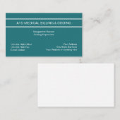 Moderne medische facturering en codering visitekaartje (Voorkant / Achterkant)