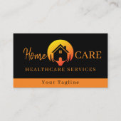 Moderne Medische Gezondheidszorg Zwart Visitekaartje (Voorkant)