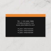 Moderne Medische Gezondheidszorg Zwart Visitekaartje (Achterkant)