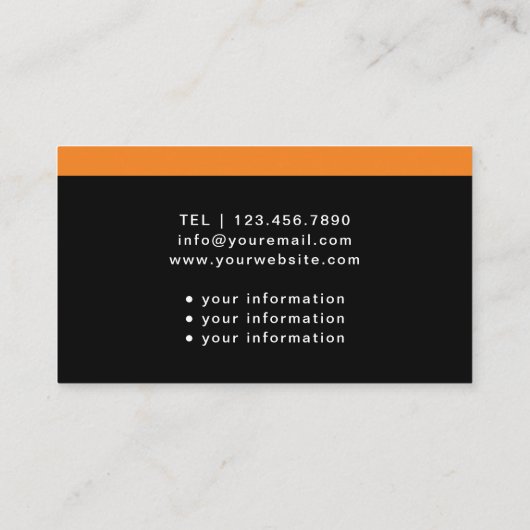 Moderne Medische Gezondheidszorg Zwart Visitekaartje (Achterkant)