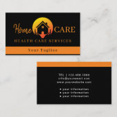 Moderne Medische Gezondheidszorg Zwart Visitekaartje (Voorkant / Achterkant)